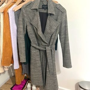 Gray trench coat